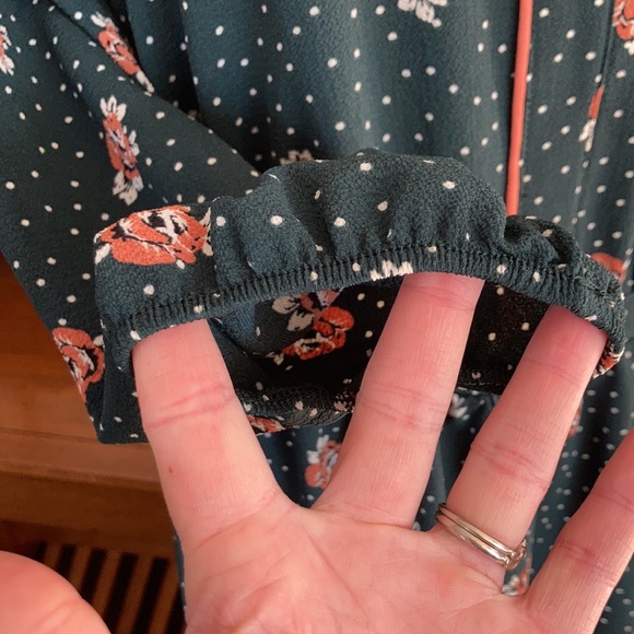 As U Wish Green Floral Mini Dress, Size M - Picture 4 of 11